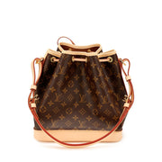 Louis Vuitton
Ebene Monogram Coated Canvas Petit Noé Gold Hardware, 2021-2022