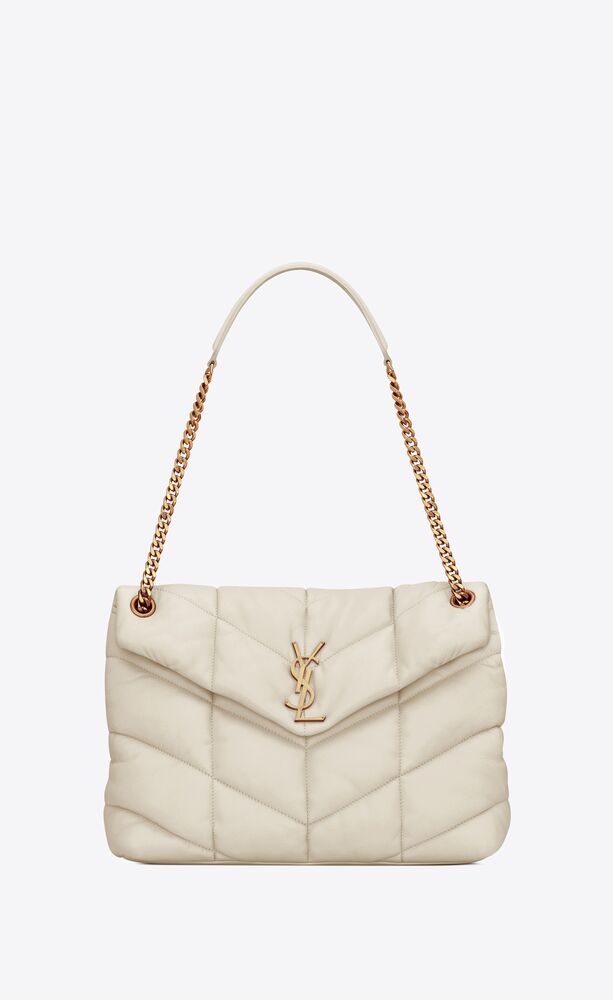 PUFFER MEDIA IN NAPPA TRAPUNTATA