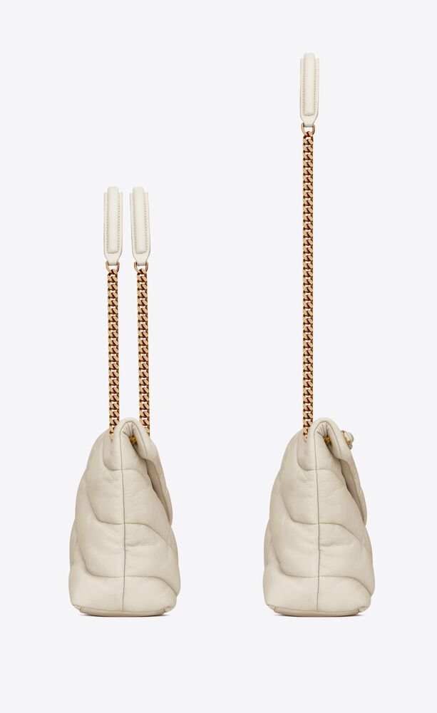 PUFFER MEDIA IN NAPPA TRAPUNTATA