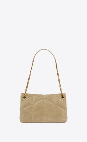 PUFFER PICCOLA IN SUEDE TRAPUNTATO