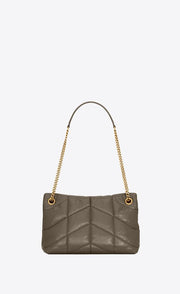 PUFFER PICCOLA IN PELLE TRAPUNTATA STROPICCIATA