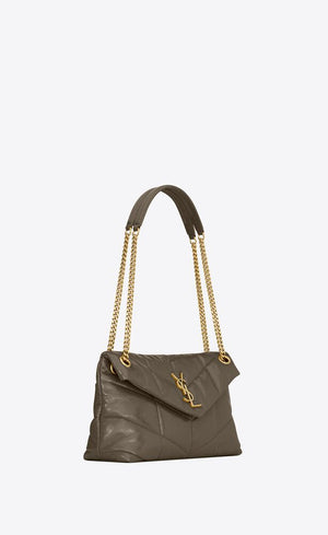 PUFFER PICCOLA IN PELLE TRAPUNTATA STROPICCIATA