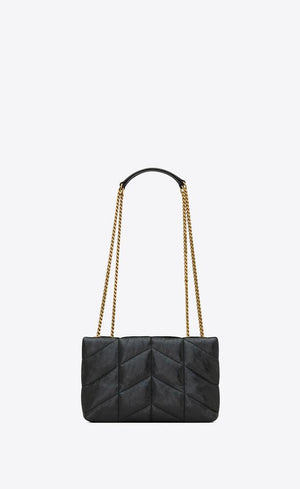 BORSA PUFFER TOY IN PELLE MARTELLATA LUCIDA TRAPUNTATA