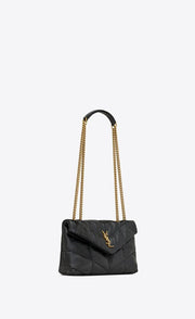 BORSA PUFFER TOY IN PELLE MARTELLATA LUCIDA TRAPUNTATA