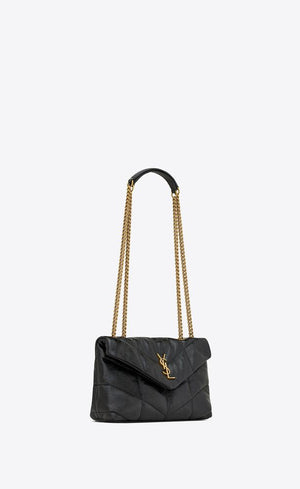 BORSA PUFFER TOY IN PELLE MARTELLATA LUCIDA TRAPUNTATA