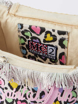 Borsa Colette in tela di cotone dal cuore animalier