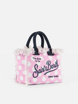 Borsa Colette in tela di cotone a pois