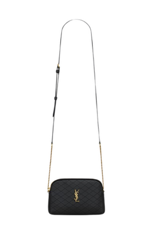 POCHETTE CON ZIP GABY IN PELLE DI AGNELLO TRAPUNTATA