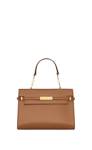 BORSA MANHATTAN TOP-HANDLE IN PELLE BOX SAINT LAURENT