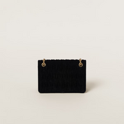 Mini borsa in velluto con lavorazione matelassé