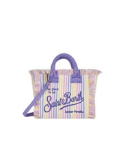 Borsa Mini Vanity in spugna fucsia goffrata