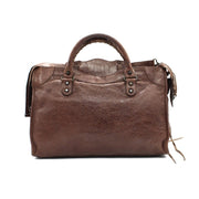 Borsa Balenciaga City Marrone