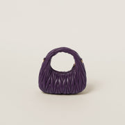 Mini borsa hobo Wander in nappa matelassé