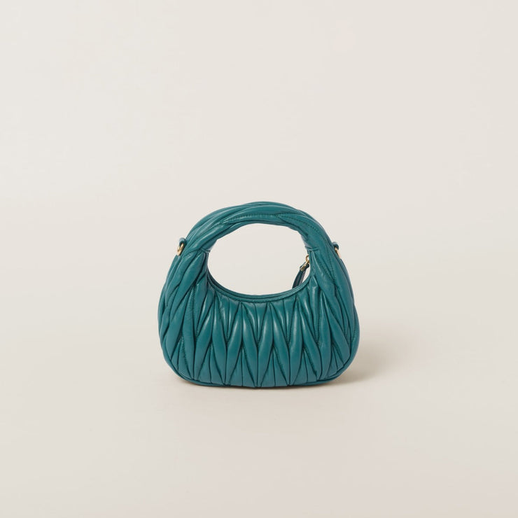 Mini borsa hobo Wander in nappa matelassé