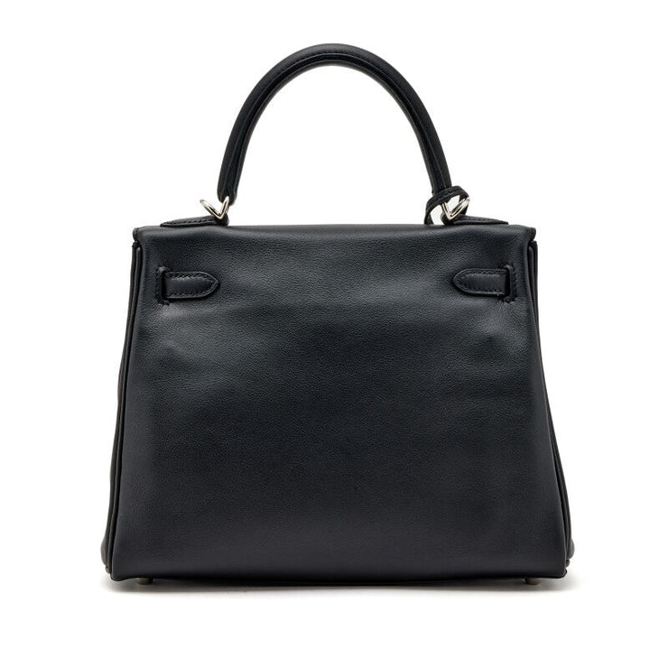 Hermès Black Swift Kelly 25 Palladium Hardware, 2020