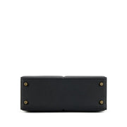Hermès Black Swift Kelly Padded Sellier 25 Gold Hardware, 2022