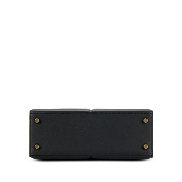 Hermès Black Swift Kelly Padded Sellier 25 Gold Hardware, 2022
