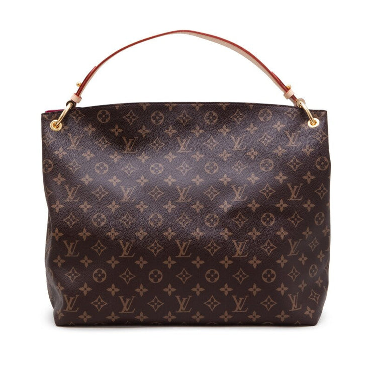 Louis Vuitton Ebene Monogram Coated Canvas Graceful MM Gold Hardware, 2021