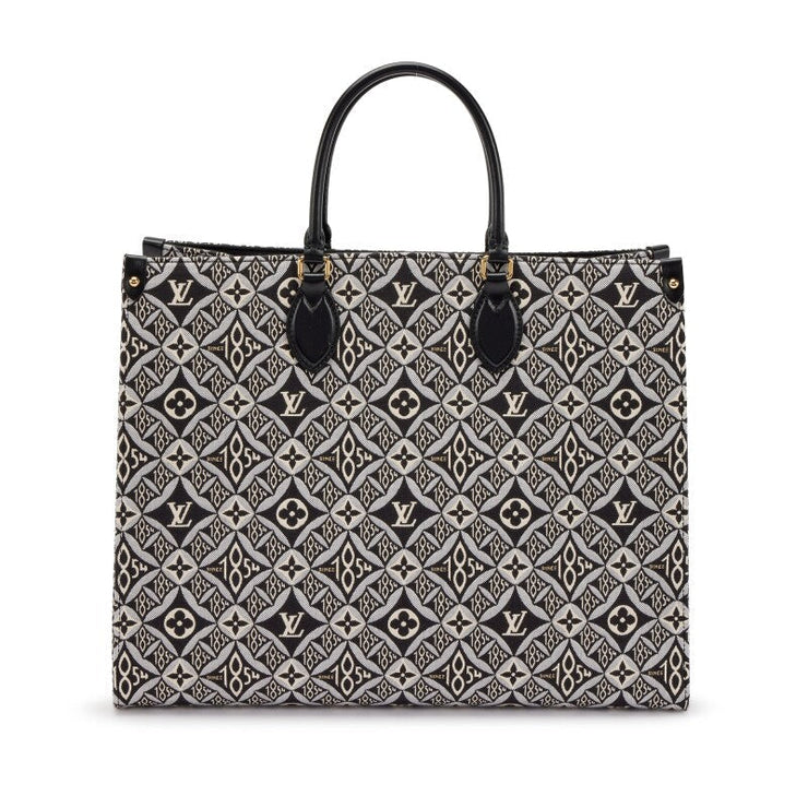 Louis Vuitton Black and Grey Monogram Jacquard Since 1854 OnTheGo GM Gold Hardware, 2020