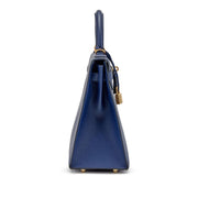 Hermes Bleu Sapphire Epsom Kelly Sellier 32 Gold Hardware, 2015