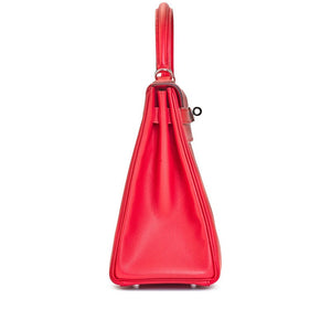 Hermès Bougainvillea Epsom Kelly 32 Palladium Hardware, 2012