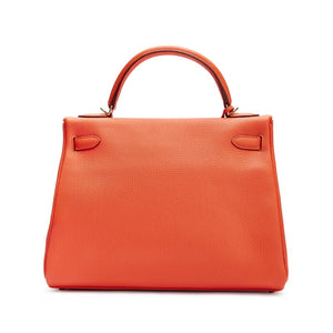 Hermès Feu Togo Kelly 32 Retourne Gold Hardware, 2015