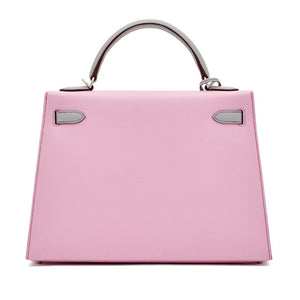Hermès Mauve Sylvester and Blue Glacier Epsom HSS Kelly 32 Palladium Hardware, 2023