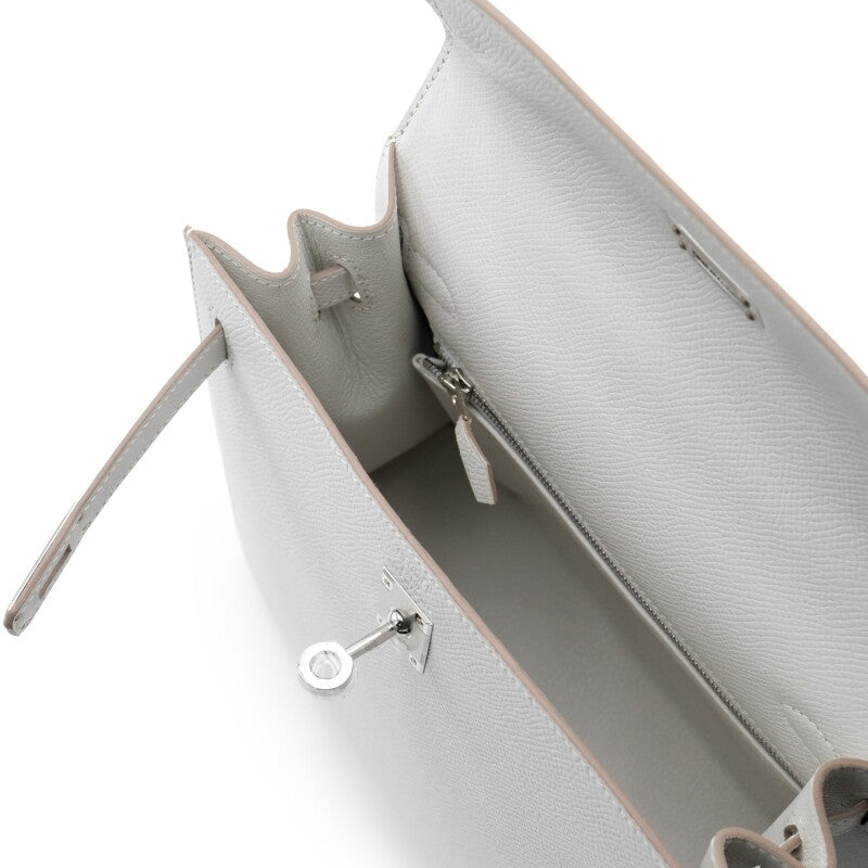 Hermès Gris Pale Epsom Kelly 25 Sellier Palladium Hardware, 2023